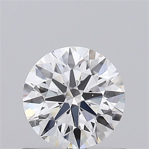 Picture of Natural Diamond 0.58 Carats, Round with Excellent Cut, E Color, VS2 Clarity and Certified by GIA