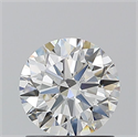 Natural Diamond 1.10 Carats, Round with Excellent Cut, I Color, SI1 Clarity and Certified by GIA