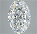 Natural Diamond 5.02 Carats, Oval with  Cut, F Color, VS1 Clarity and Certified by GIA