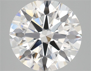 Picture of Lab Grown Diamond 2.88 Carats, Round with Excellent Cut, E Color, VS2 Clarity and Certified by GIA