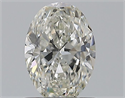 Natural Diamond 0.75 Carats, Oval with  Cut, H Color, VVS2 Clarity and Certified by GIA