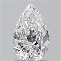 Natural Diamond 0.90 Carats, Pear with  Cut, D Color, VS1 Clarity and Certified by GIA