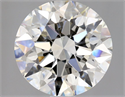Natural Diamond 1.70 Carats, Round with Excellent Cut, I Color, VS2 Clarity and Certified by GIA