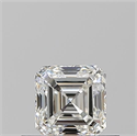 Diamante Natural 0.50 quilates, Asscher , Color H, claridad VS2 y certificado GIA