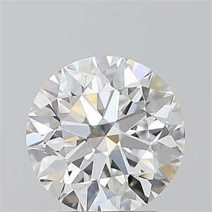 Picture of Natural Diamond 1.70 Carats, Round with Excellent Cut, E Color, VS2 Clarity and Certified by GIA