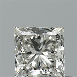 Picture of Natural Diamond 0.50 Carats, Princess with  Cut, H Color, IF Clarity and Certified by IGI