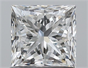 Natural Diamond 1.01 Carats, Princess with  Cut, F Color, VS1 Clarity and Certified by GIA