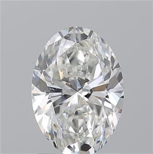 Picture of Natural Diamond 1.50 Carats, Oval with  Cut, G Color, SI1 Clarity and Certified by GIA