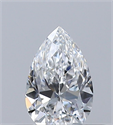 Natural Diamond 0.30 Carats, Pear with  Cut, D Color, VVS1 Clarity and Certified by GIA