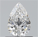 Natural Diamond 0.60 Carats, Pear with  Cut, D Color, VS1 Clarity and Certified by GIA