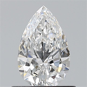 Picture of Natural Diamond 0.60 Carats, Pear with  Cut, D Color, VS1 Clarity and Certified by GIA