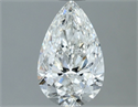 Natural Diamond 1.21 Carats, Pear with  Cut, H Color, SI2 Clarity and Certified by GIA