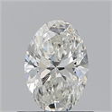 Natural Diamond 0.70 Carats, Oval with  Cut, I Color, SI1 Clarity and Certified by GIA