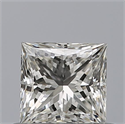 Natural Diamond 0.51 Carats, Princess with  Cut, H Color, IF Clarity and Certified by GIA
