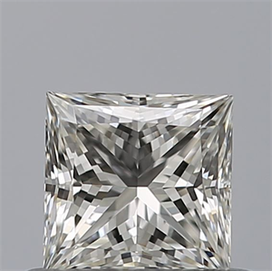Picture of Natural Diamond 0.51 Carats, Princess with  Cut, H Color, IF Clarity and Certified by GIA