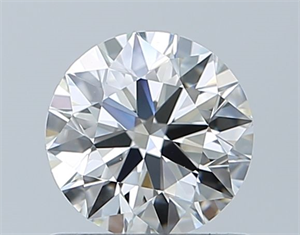 Picture of Natural Diamond 0.70 Carats, Round with Excellent Cut, I Color, VS2 Clarity and Certified by GIA