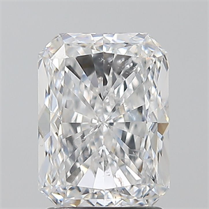 Picture of Natural Diamond 2.01 Carats, Radiant with  Cut, D Color, SI2 Clarity and Certified by GIA