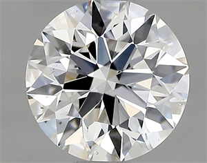 Picture of Natural Diamond 0.56 Carats, Round with Excellent Cut, D Color, SI1 Clarity and Certified by GIA