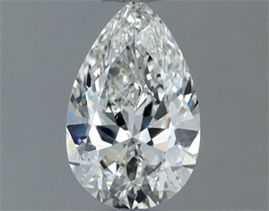 Picture of Natural Diamond 0.50 Carats, Pear with  Cut, H Color, VS2 Clarity and Certified by GIA