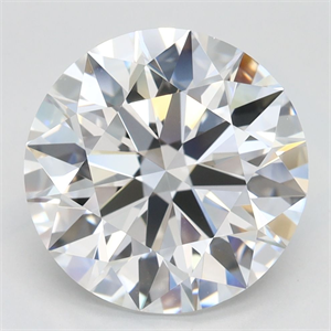 Picture of Lab Grown Diamond 3.90 Carats, Round with Ideal Cut, D Color, IF Clarity and Certified by IGI