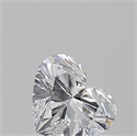 Natural Diamond 0.62 Carats, Heart with  Cut, D Color, SI1 Clarity and Certified by GIA