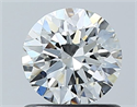 Diamante Natural 0.80 quilates, Redondo , Color G, claridad SI1 y certificado GIA