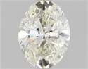 Diamante Natural 0.49 quilates, Ovalado , Color K, claridad I1 y certificado GIA