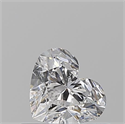 Natural Diamond 0.50 Carats, Heart with  Cut, D Color, SI2 Clarity and Certified by GIA