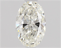 Natural Diamond 0.50 Carats, Oval with  Cut, I Color, IF Clarity and Certified by GIA
