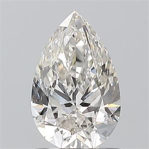 Picture of Natural Diamond 1.00 Carats, Pear with  Cut, I Color, VS2 Clarity and Certified by GIA