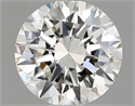 Diamante Natural 0.80 quilates, Redondo , Color J, claridad IF y certificado GIA