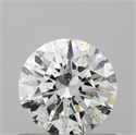 Natural Diamond 0.70 Carats, Round with Excellent Cut, G Color, I1 Clarity and Certified by GIA