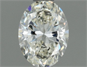 Natural Diamond 0.50 Carats, Oval with  Cut, J Color, VVS1 Clarity and Certified by IGI