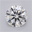 Lab Grown Diamond 1.51 Carats, Round with Ideal Cut, F Color, VS2 Clarity and Certified by IGI