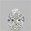 Natural Diamond 0.51 Carats, Oval with  Cut, H Color, VS1 Clarity and Certified by GIA