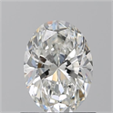 Natural Diamond 0.90 Carats, Oval with  Cut, G Color, VS1 Clarity and Certified by GIA