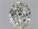 Natural Diamond 0.56 Carats, Oval with  Cut, I Color, SI1 Clarity and Certified by GIA