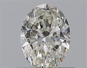 Picture of Natural Diamond 0.56 Carats, Oval with  Cut, I Color, SI1 Clarity and Certified by GIA