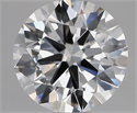 Lab Grown Diamond 1.54 Carats, Round with Ideal Cut, E Color, VVS2 Clarity and Certified by IGI