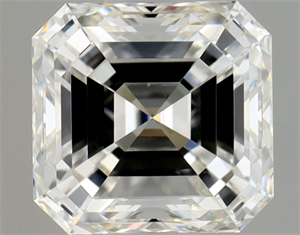 Picture of Natural Diamond 0.89 Carats, Asscher with  Cut, G Color, VS1 Clarity and Certified by GIA
