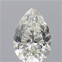 Natural Diamond 0.72 Carats, Pear with  Cut, G Color, VVS1 Clarity and Certified by IGI