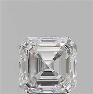 Picture of Natural Diamond 1.90 Carats, Asscher with  Cut, H Color, VVS1 Clarity and Certified by GIA