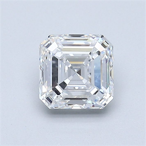 Picture of Natural Diamond 1.01 Carats, Asscher with  Cut, E Color, VVS2 Clarity and Certified by GIA