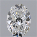 Natural Diamond 0.83 Carats, Oval with  Cut, D Color, VVS2 Clarity and Certified by GIA
