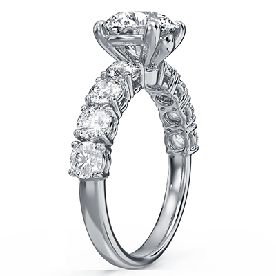 1.36 carat Lab diamonds F VVS2 Ideal Cut sides, engagement ring setting for 1.50 carat up