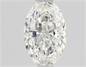 Diamante Natural 0.51 quilates, Ovalado , Color F, claridad VVS1 y certificado GIA