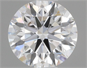 Lab Grown Diamond 1.07 Carats, Round with Ideal Cut, D Color, VVS2 Clarity and Certified by IGI