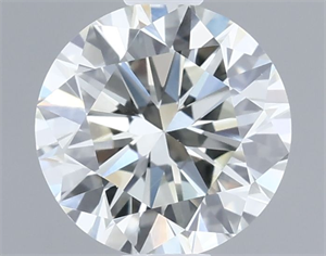 Picture of Natural Diamond 0.62 Carats, Round with Very Good Cut, I Color, VVS2 Clarity and Certified by IGI