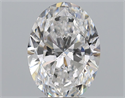 Natural Diamond 2.51 Carats, Oval with  Cut, E Color, SI1 Clarity and Certified by GIA