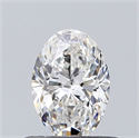 Natural Diamond 0.50 Carats, Oval with  Cut, E Color, VS2 Clarity and Certified by GIA